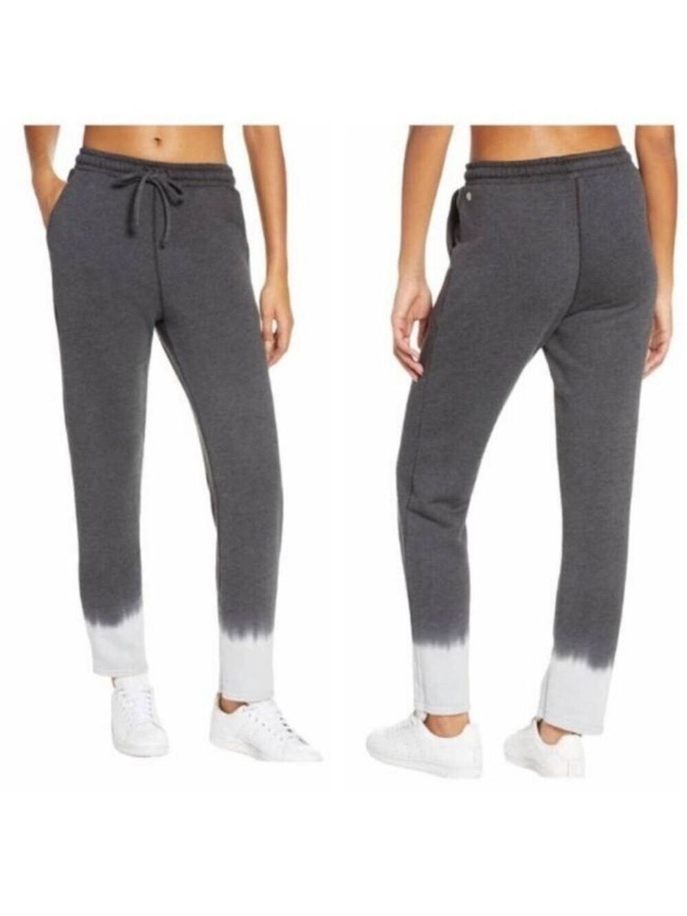 Zella Grey Foraged Dip Dyed Joggers Large